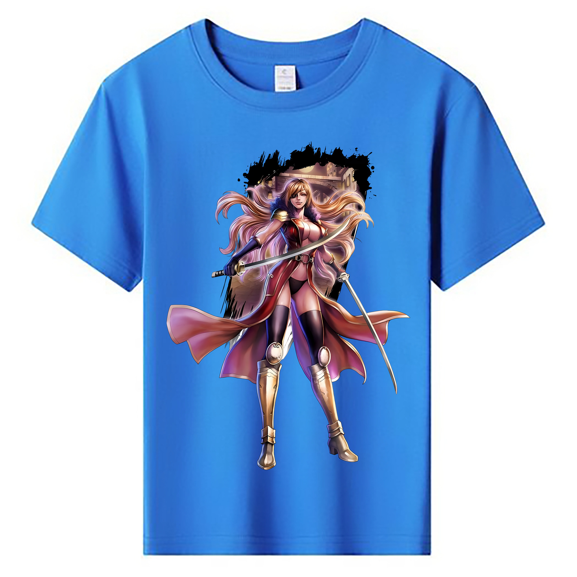（画像用） 北斗の拳 Fist of the North Star 綿100％キッズTシャツ（フロントプリント）